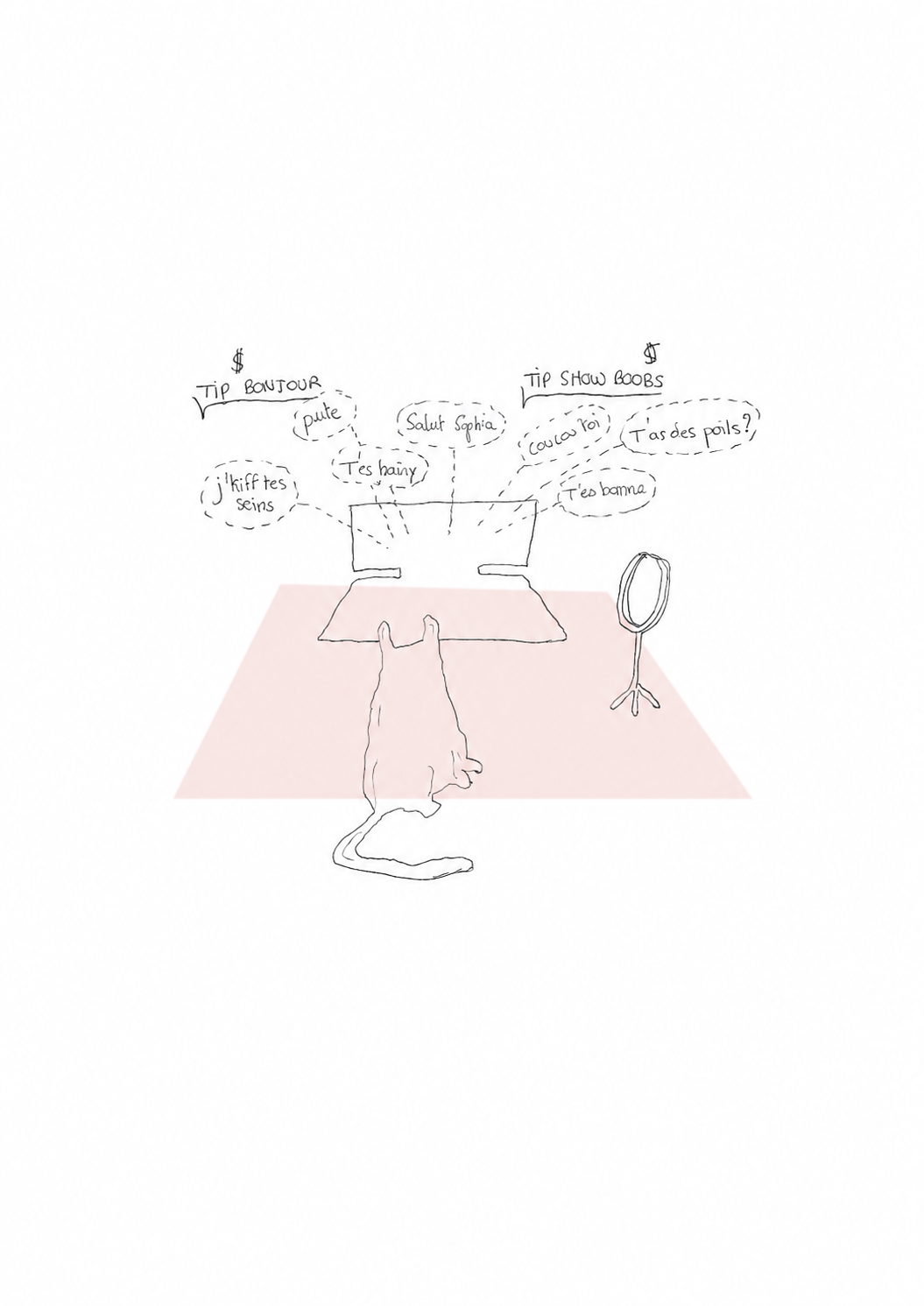 Planche CAMIAGIRL : commentaires du live