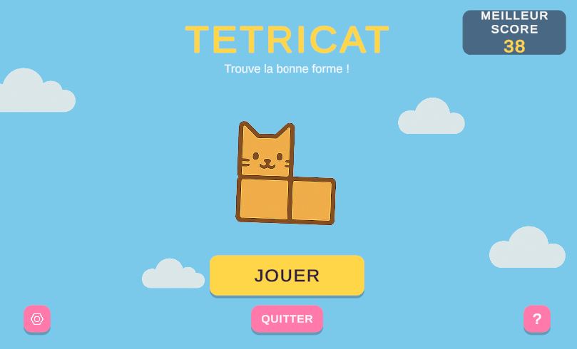 Écran d'accueil de Tetricat