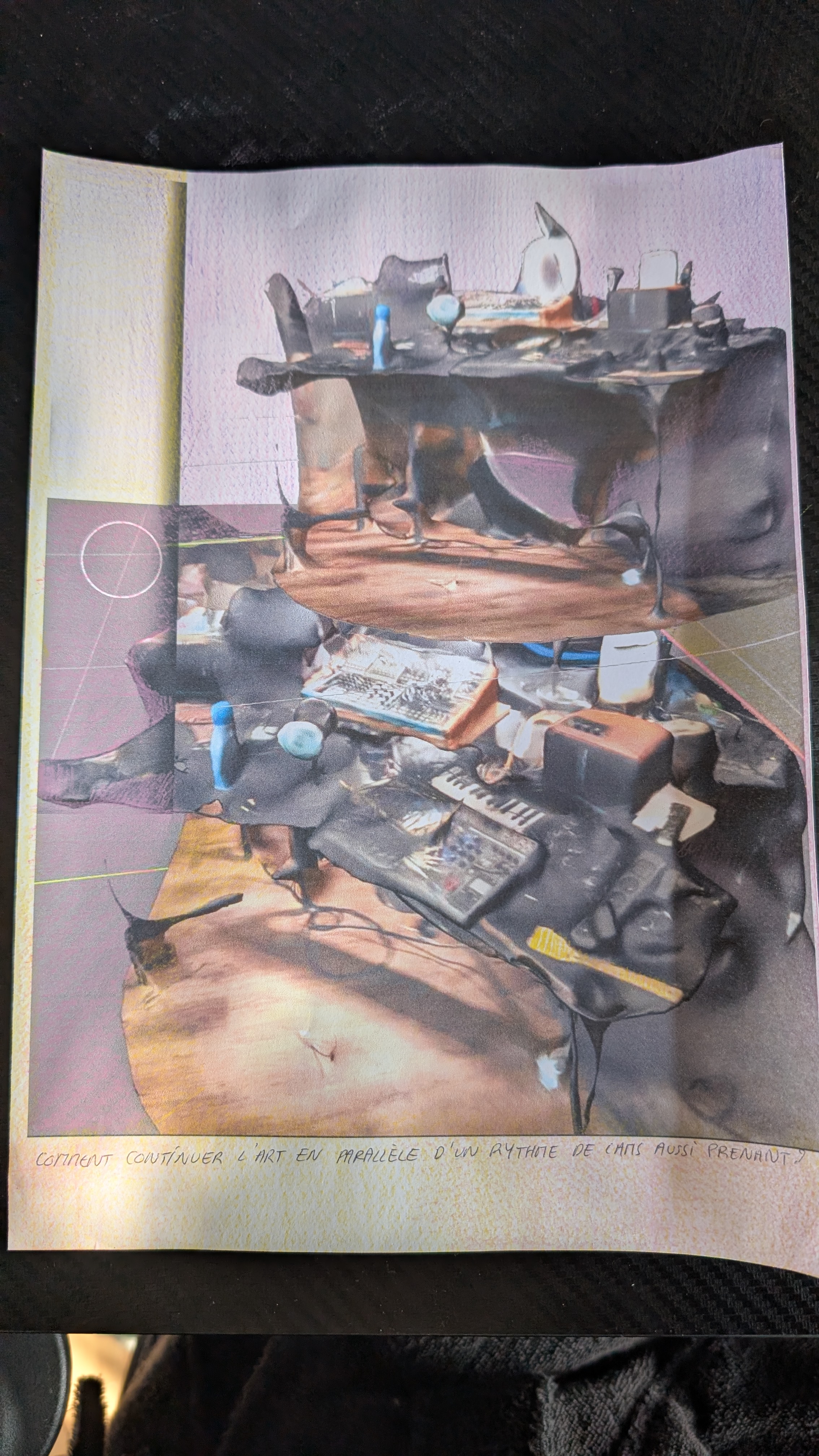 Collage : My life, planche 1